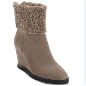 DKNY Powell Wedge booties ash brown - 10